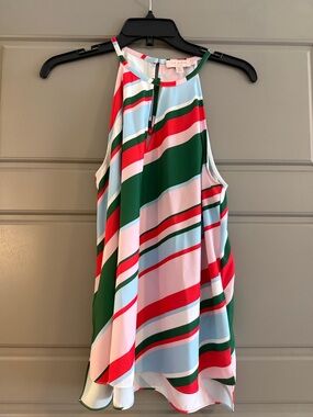 Ted Baker Multicolor Striped Halter Top — size M